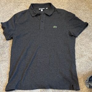 Lacoste Men's Charcoal Polo Shirt